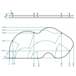 Inoxa 846BW/DX60 負重40kg Combi-2層旋轉抽拉式料架 (右轉)